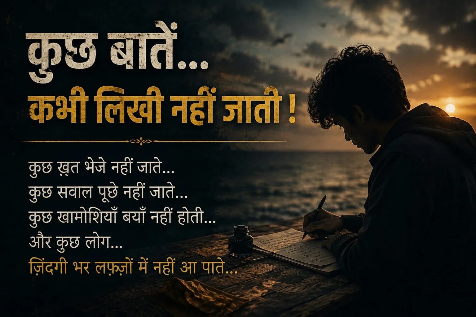 मै लिख नहीं पाऊंगा